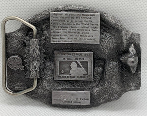 Minnesota Twins MLB Belt Buckle Limited Edition #10206