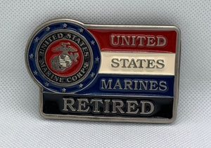 United States Marines Retired Belt Buckle