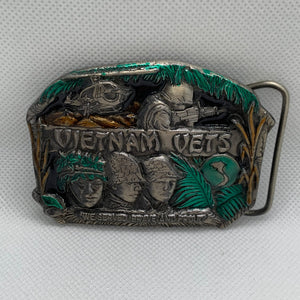 Vietnam Vets "We Served Brave and Proud" Belt Buckle