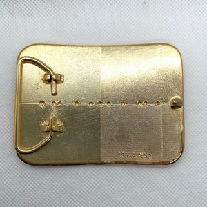 Gold Mafco Mirror Western Style Belt Buckle