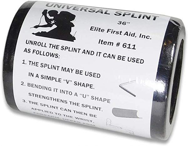 Army Splints Universal Splint Black 4″x36″ – GRANDPOPSARMYNAVY