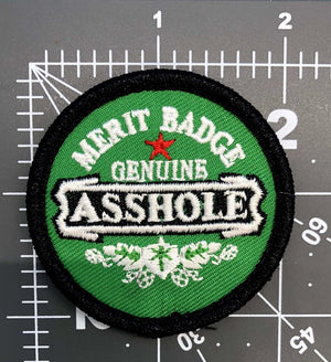 Asshole Merit Badge Morale Patch USA MADE