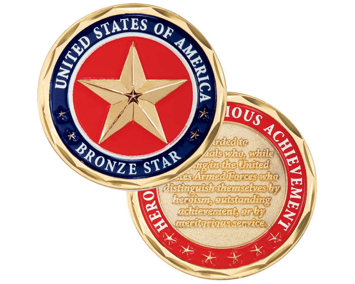 Bronze Star Challenge Coin
