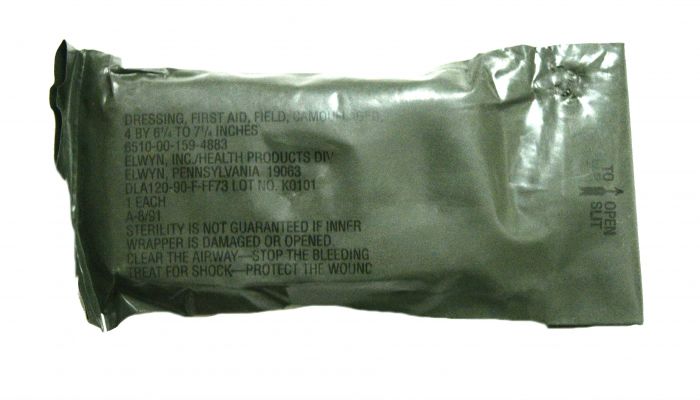 U.S. Military First Aid Camouflaged Field Dressing ORIGINAL