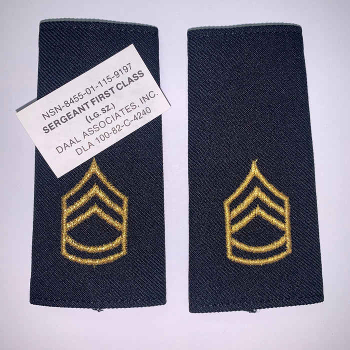 U.S. Army Male E-7 Sergeant First Class Rank Epaulets/Shoulder Marks