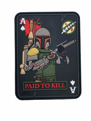 Paid To Kill PVC Morale Patch USA MADE