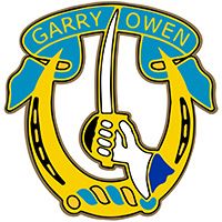 7th Cavalry Division Garry Owen Insignia Pin