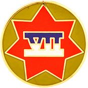 7th Army Corps Insignia Pin