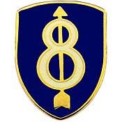 8th Infantry Division Insignia Pin