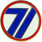 71st Infantry Division Insignia Pin