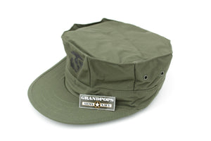 USMC CAP OD GREEN RIPSTOP 8 POINT 2 PLY TOP STITCH WITH EGA