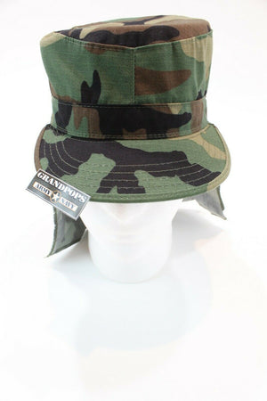 Foreign Legion Woodland Camouflage Patrol Cap Ripstop Made In USA