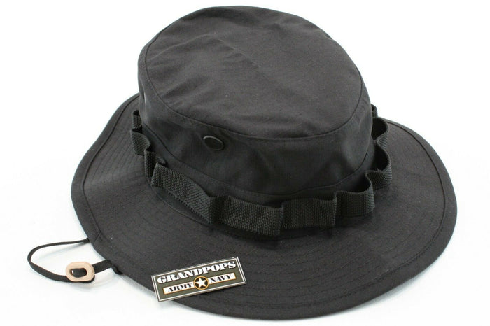 Black Jungle Hat Ripstop Made In USA