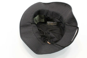 Black Poplin Jungle Hat Made In USA
