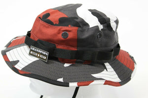 Red Camo Boonie Hat Made In USA