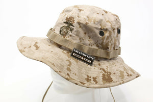 USMC Desert MARPAT EGA Jungle Hat Wide Brim 3" Made In USA