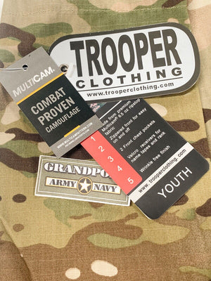 Trooper Clothing U.S. ARMY YOUTH MULTICAM/OCP SCORPION CAMO RIPSTOP JACKET