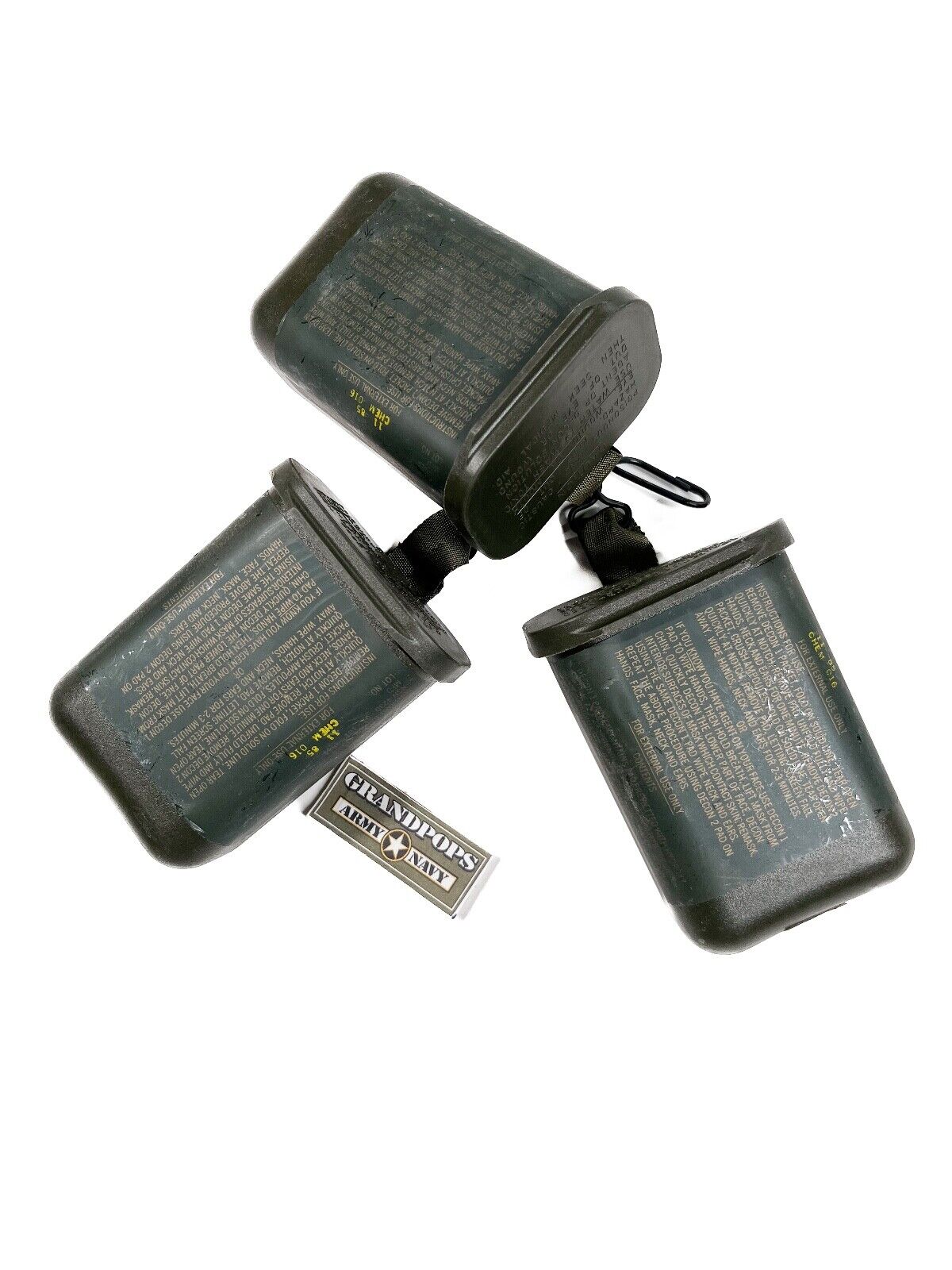 U.S. Military OD Green M258 Decontamination MOPP Storage Container