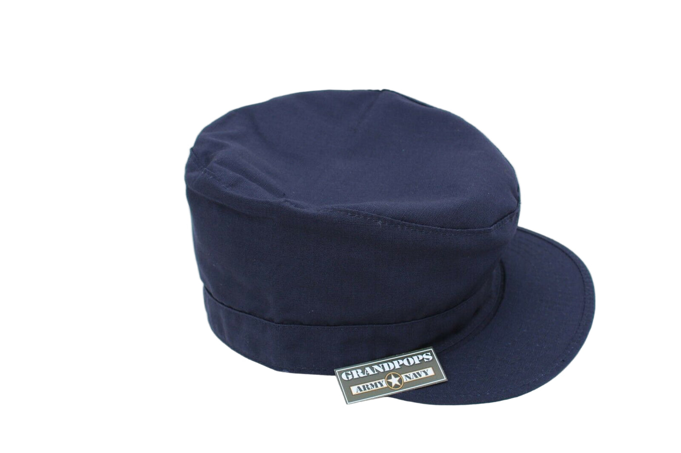 Blue Check Ripstop Cap Navy Blue Rip Stop Patrol Cap With Map Pocket Made In USA ...