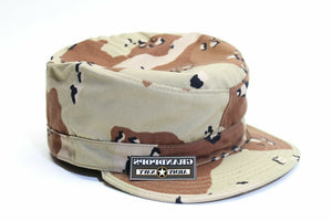 Chocolate Chip Camo Patrol Cap With Map Pocket Made In USA