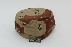 Chocolate Chip Camo Patrol Cap With Map Pocket Made In USA
