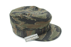 Tiger Stripe Patrol Cap With Map Pocket Made In USA