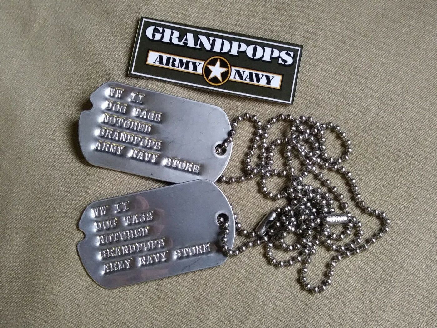 Personalized Military Dog Tags with Silencers; Custom Authentic Military  Dog Tags.