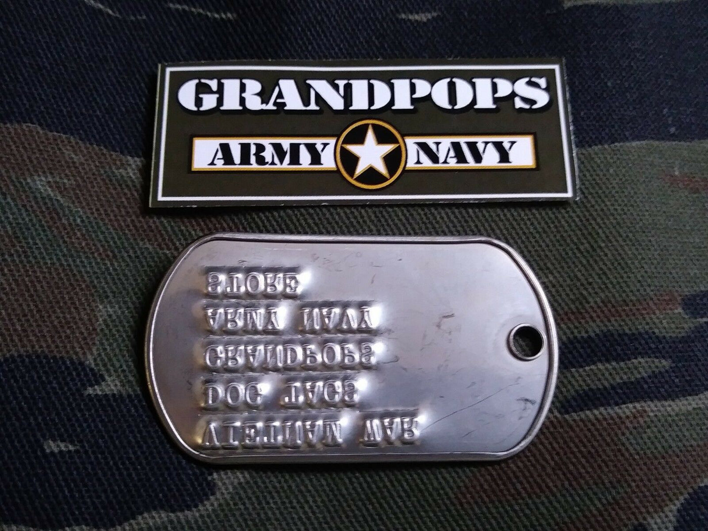 Buy Personalized Gold Military Dog Tag Kit at Army Surplus World