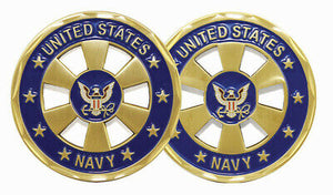 United States Navy Cut Out Challenge Coin