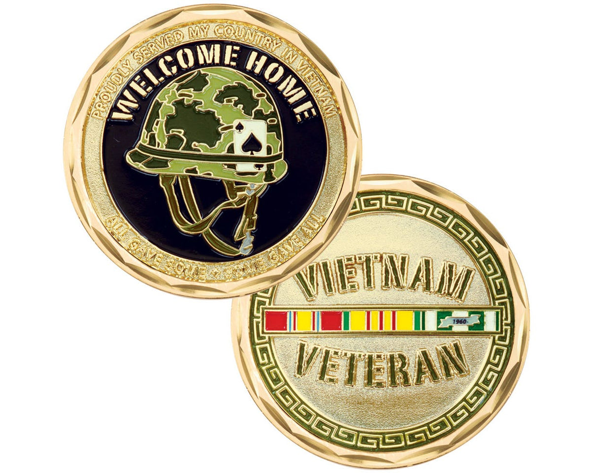 Vietnam Veteran Helmet Challenge Coin – GRANDPOPSARMYNAVY